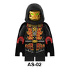 AS-02 Phantom Ninja Golden Mask Man Dr. LaRow Minifigures（The mask cannot be removed）
