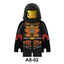 AS-02 Phantom Ninja Golden Mask Man Dr. LaRow Minifigures（The mask cannot be removed）