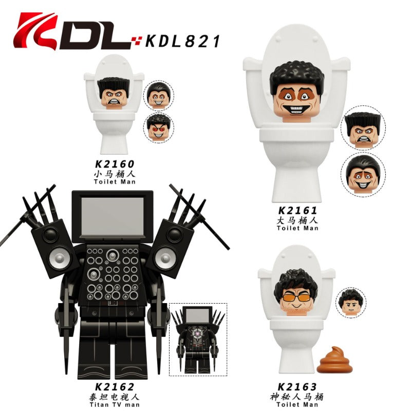 Skibidi Toilet Man Custom Minifigures 