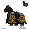 M163-170 Medieval knight's warhorse minifigures