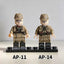 AP11-14 World War II war correspondents and soldiers minifigures