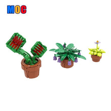 (Gobricks version) 373pcs MOC Small carnivorous bonsai plants