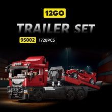 1728 pcs 12GO Trailer Set (Scania tractor unit + red Ferrari sports car)