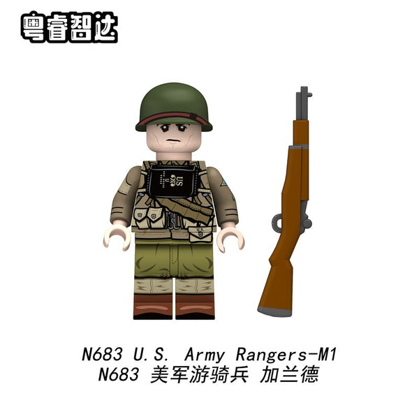 テレビ village soldier N683-688 World War II U.S. Army Rangers Minifigures – Joy Bricks
