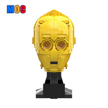 (Gobricks version) 609pcs MOC-141244 C-3PO head (Helmet collection style)