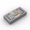 PARTS 3069 1x2 Smooth Printed Dashboard with Speedometer 5PCS