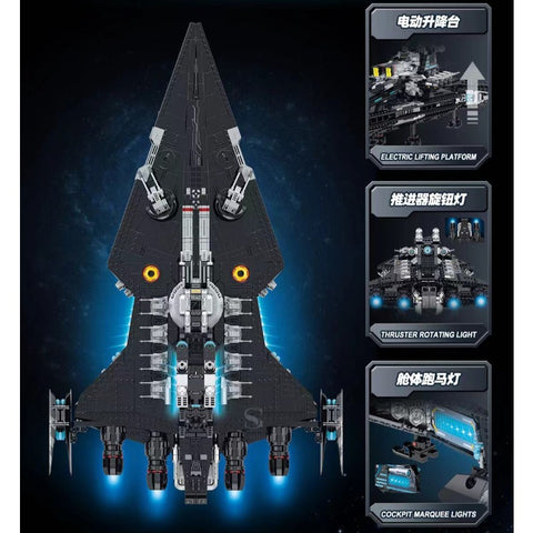 2628pcs SG 60530 Dark cruiser battleship