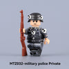 MTZ031-034 World War II Soldiers' Gendarme Minifigures