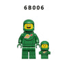 6B003-6B010 Colorful astronaut Minifigures
