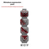 N1018-1028 Zombie head expression parts minifigure