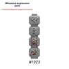 N1018-1028 Zombie head expression parts minifigure