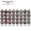 N1018-1028 Zombie head expression parts minifigure