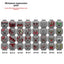 N1018-1028 Zombie head expression parts minifigure