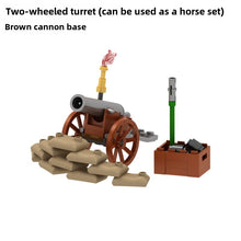 PJ1002-1003 Medieval cannon, two wheeled gun carriage, can be mounted on horses