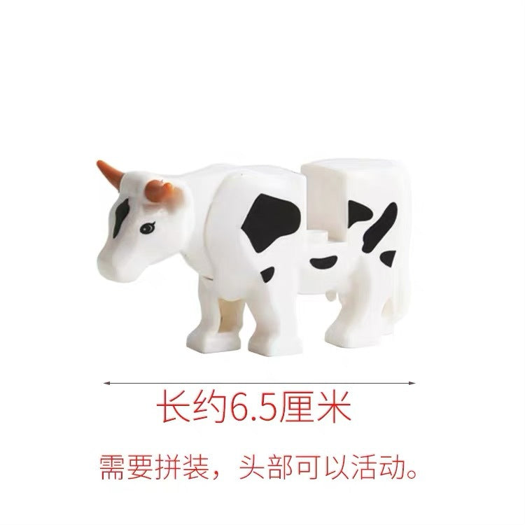 Animal small particles assembled building blocks cow – Joy Bricks