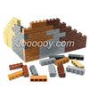 20 pcs 1*4 wall bricks MOC bricks 15533