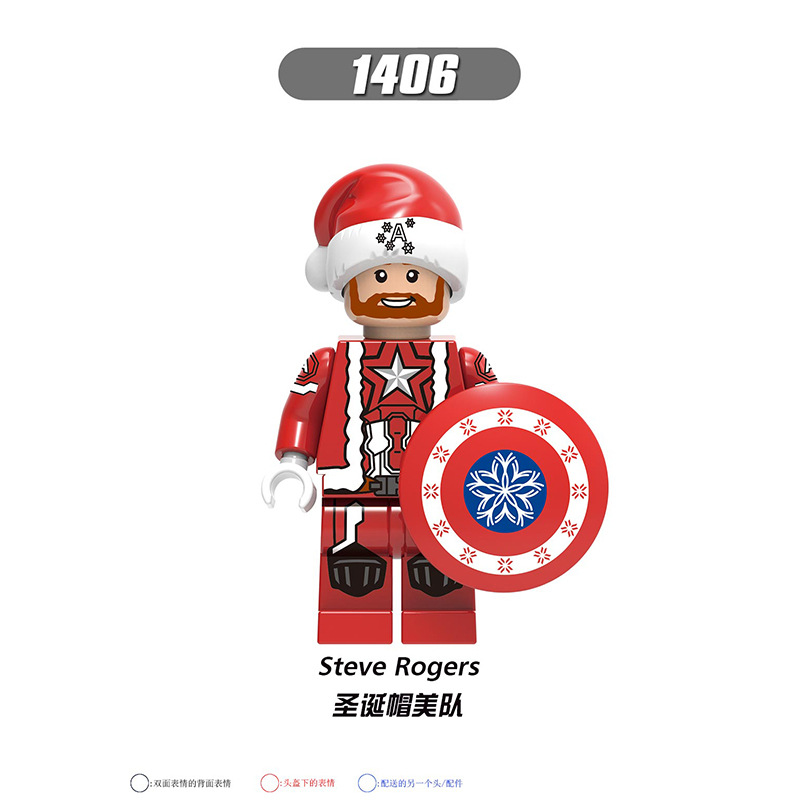 X0275 Christmas Superhero Iron Man minifigures