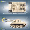 446PCS QUANGUAN 100101 VK 1602 Leopard Tank