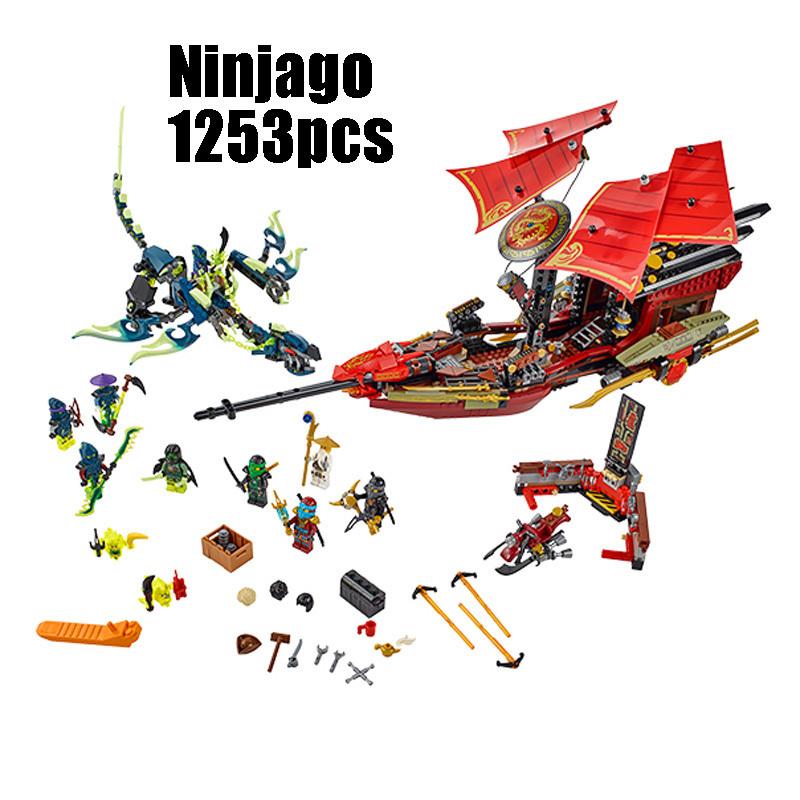 1253PCS King 89008 ninjago 06020 Ninjago Figure Final Flight of