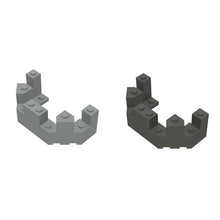5pcs 6066 Castle Wall Brick City Wall Tower 4x8x2