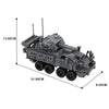 (Gobricks version) 673 pcs A0 M1296 Stryker ICV-D | 1:35th Scale Dragoon