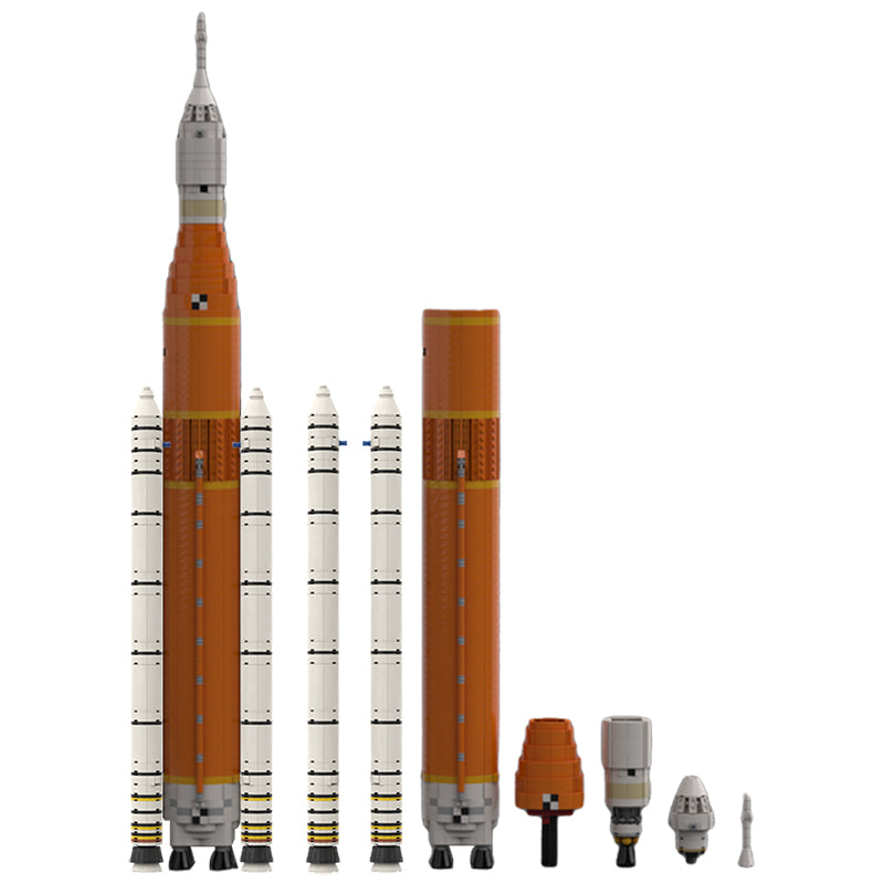 2384PCS MOC-28893 NASA Space Launch System Artemis SLS Block 1 (1:110 Saturn V Scale)