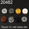 10PCS Round 1*1 with Hollow Bar MOC Bricks 20482 31561