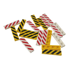 20pcs 1*4 Printing Barricade Warning Accessories MOC Bricks 2431