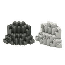4pcs 8*8*6 Mountain Peak Stone MOC Bricks 23996