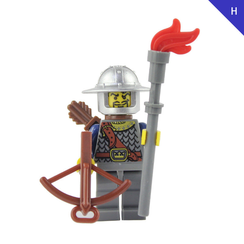 LOJO AX9803 Blue Crown Knight Minifigure