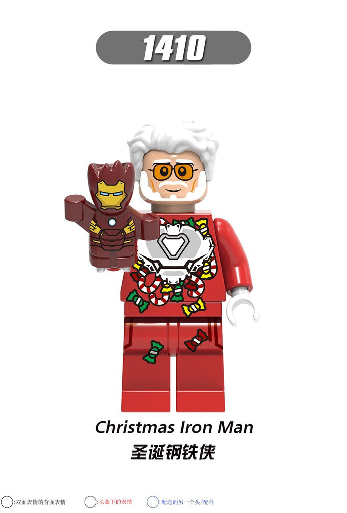 X0275 Christmas Superhero Iron Man minifigures