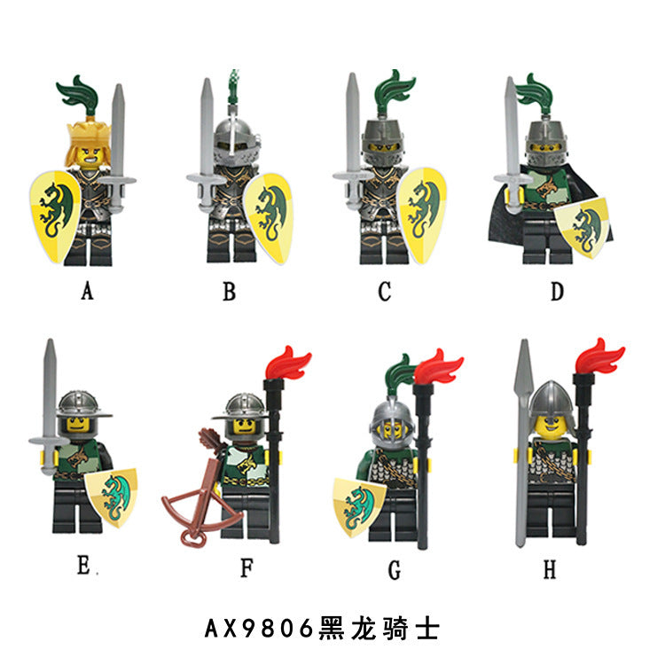 LOJO  AX9806 Green Dragon Knight Minifigure