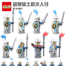 AX9801 blue lion knight minifigures