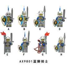 AX9801 blue lion knight minifigures