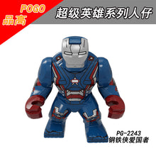 PG8260 superhero series Iron Man Captain America Black Panther Big Minifigures