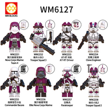 WM6127  movie series Clone Engineer Airborne Trooper Minifigures