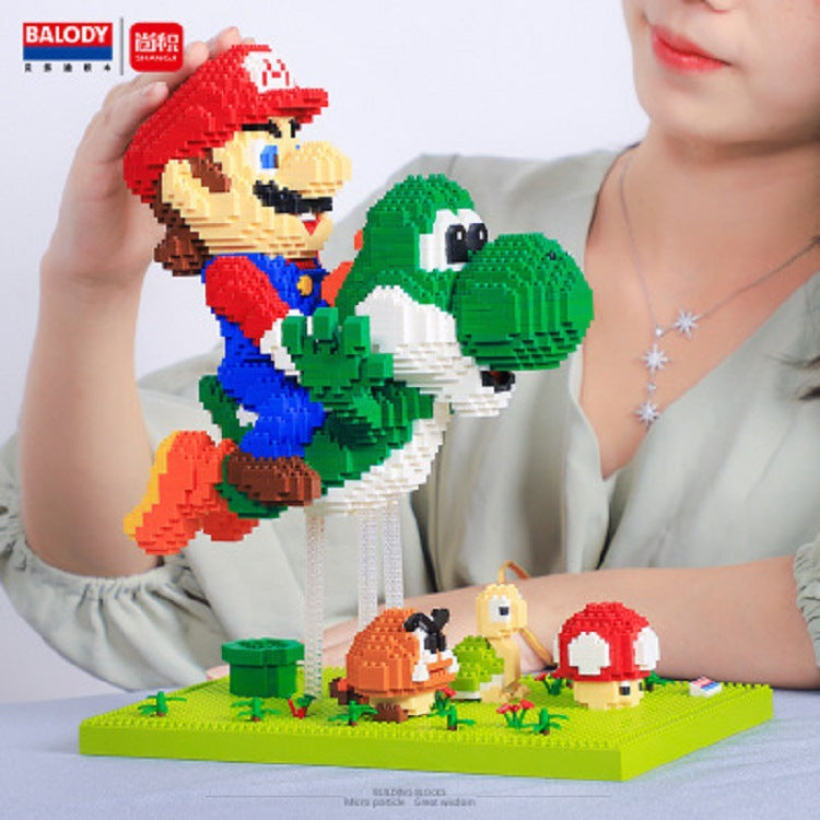 QSSQ Micro Bausteine ​​Für Kinder Erwachsene, Mehrstil Super Mario