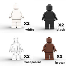 solid color  DIY  minifigures