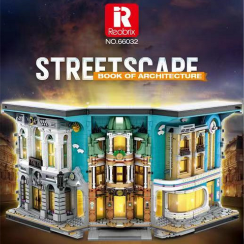 3108PCS Reobrix 66032 Street View Bookends