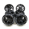 4pcs The Rims & Tires  For Porsche Bugatti 1:8 23799 37383