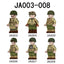 JA003-008 Military minifigures