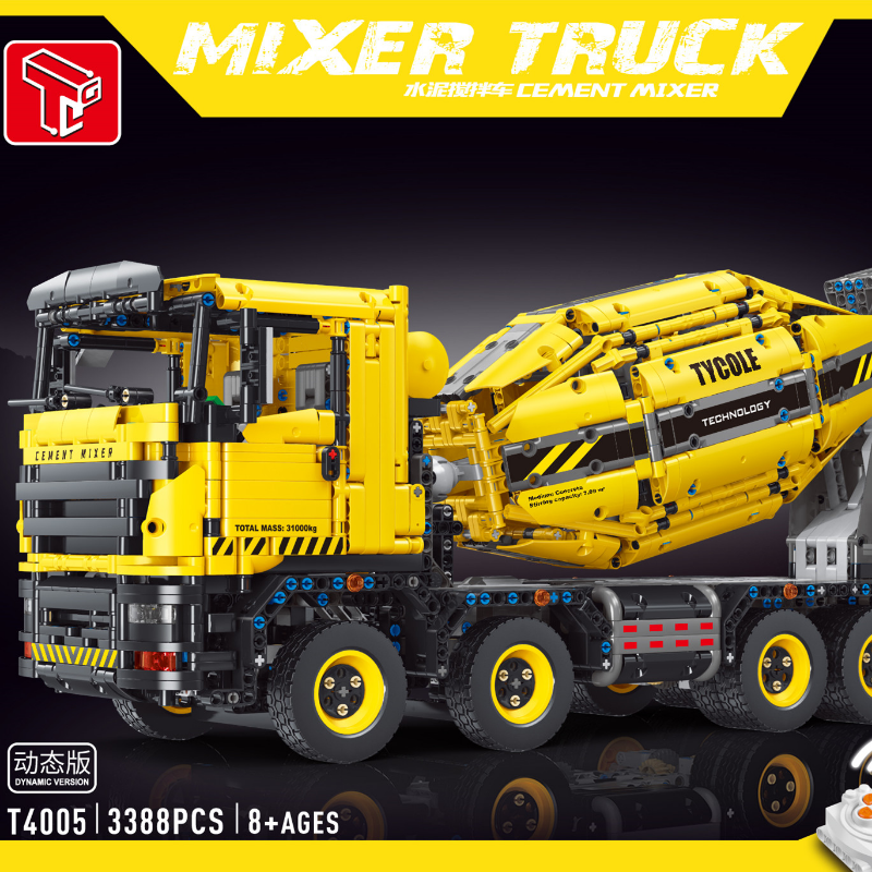 3388PCS TGL T4005 Concrete Mixer Truck – Joy Bricks