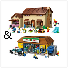 The Simpsons House(2523pcs)  and The Simpsons KWIK-E-MART(2218pcs)  71016 71006