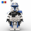 2045pcs MOC-140993 Captain Rex Phase 2 Megafigure  (helmet not included ,fits official Lego Helmet)