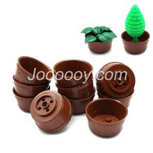 10PCS 5*5*2 Flower Pot With Holes MOC Bricks 64951