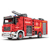 2888 PCS RB22008 Reobrix Fire Ladder Truck