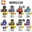 WM6134 Rugby Series New York Giants Los Angeles Rams Minifigures