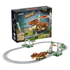 1039PCS C59003 CADA Jurassic Tyrannosaurus Rex Electric Train