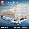1672 PCS FC6006 White Swan