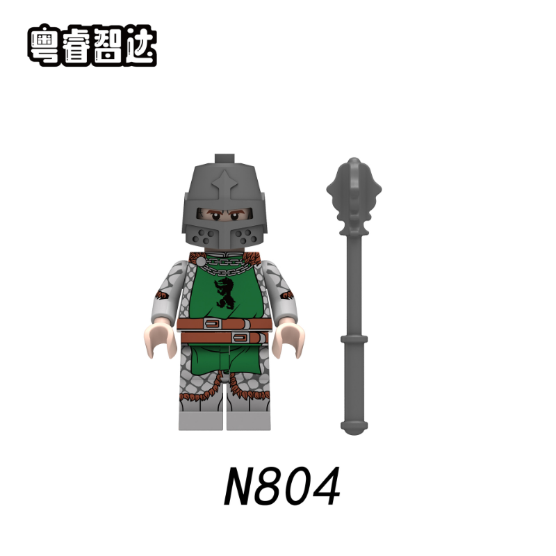 N801-804 Medieval Ancient Rome Battle Infantry Knight Minifigures